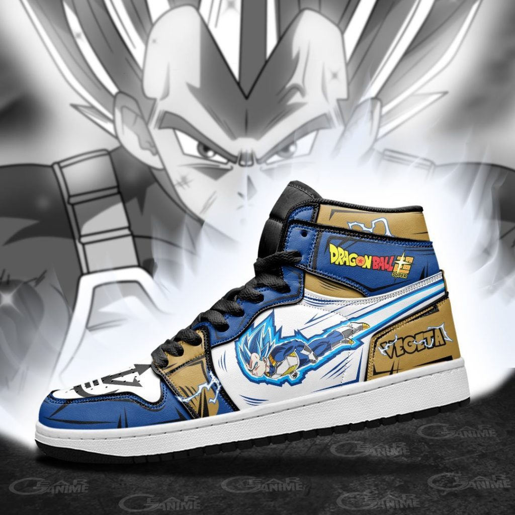 Vegeta Blue Sneakers Custom Whis Symbol Dragon Ball Anime Shoes