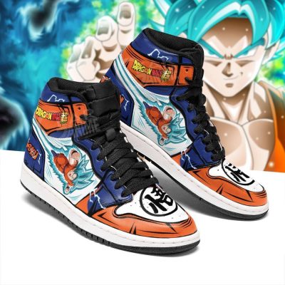 Goku Saiyan Blue Sneakers Custom