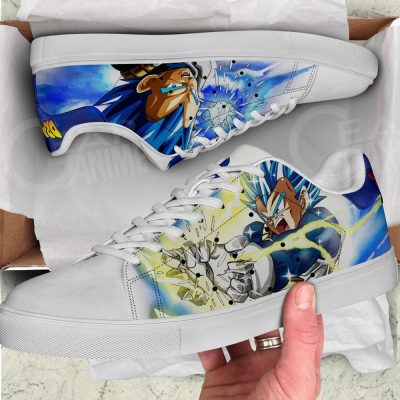 Vegeta Blue Skate Shoes Dragon Ball Custom Anime Shoes