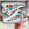 Goku Super Saiyan Blue Sneakers Air Mid Dragon Ball Shoes Mix Manga