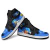 Dragon Ball Vegeta and Goku Saiyan Blue Anime Sneakers Custom Galaxy