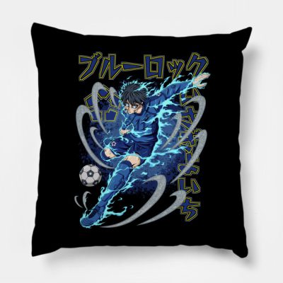 Isagi Blue Lock Throw Pillow Official Haikyuu Merch