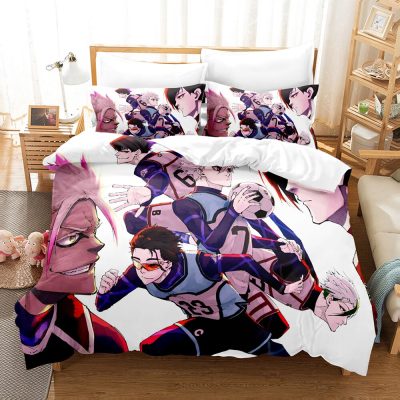 3D Bluelock Football Junior Japanese Cartoon Bedding Set Duvet Cover With Pillow Cover Bedroom Decoration Bed 2 - Official Blue Lock Store