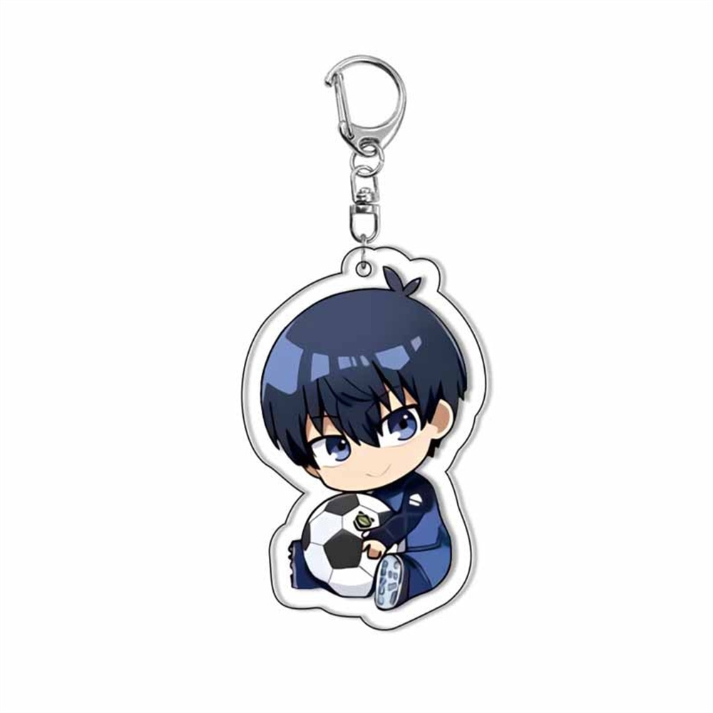 XP Blue Lock Keychain Anime Keyring Acrylic Cute Bag Pendant Cartoon Yoichi  Bachira Key Chain Gifts PX