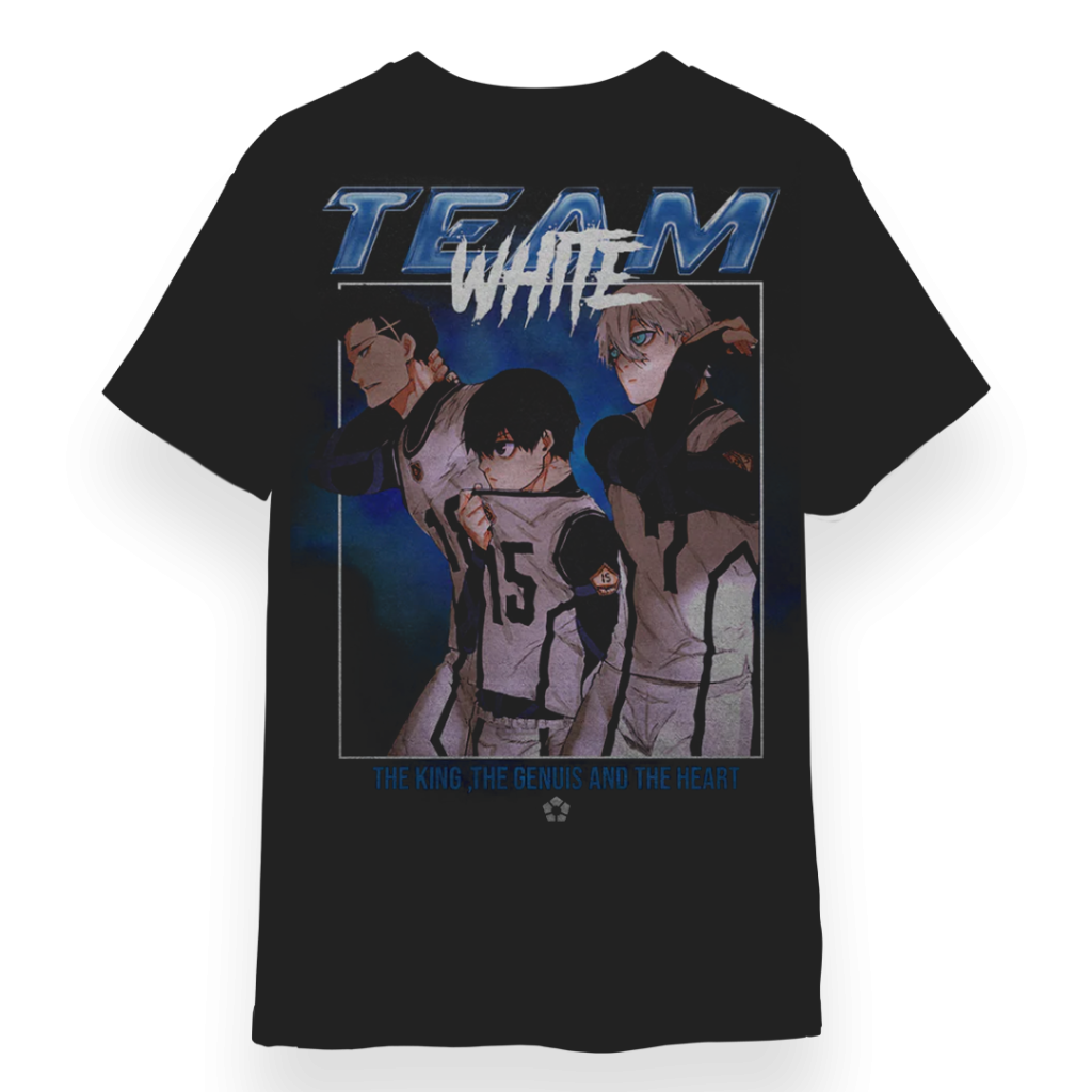 Team White Anime Blue Lock T Shirt Official Blue Lock Store 