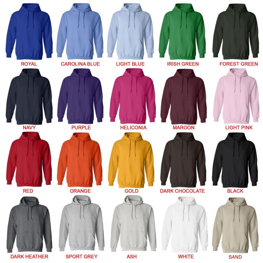 hoodie color chart - Official Blue Lock Store