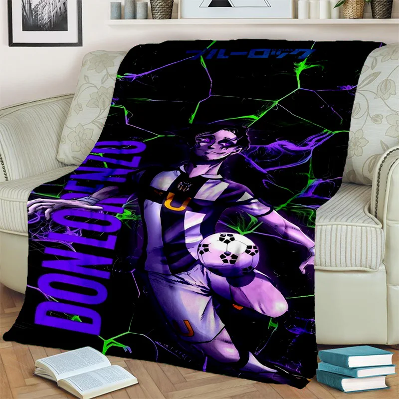 3D Football Anime Blue Lock Cartoon Blanket Soft Throw Blanket for Home Bedroom Bed Sofa Picnic 10 - Official Blue Lock Store