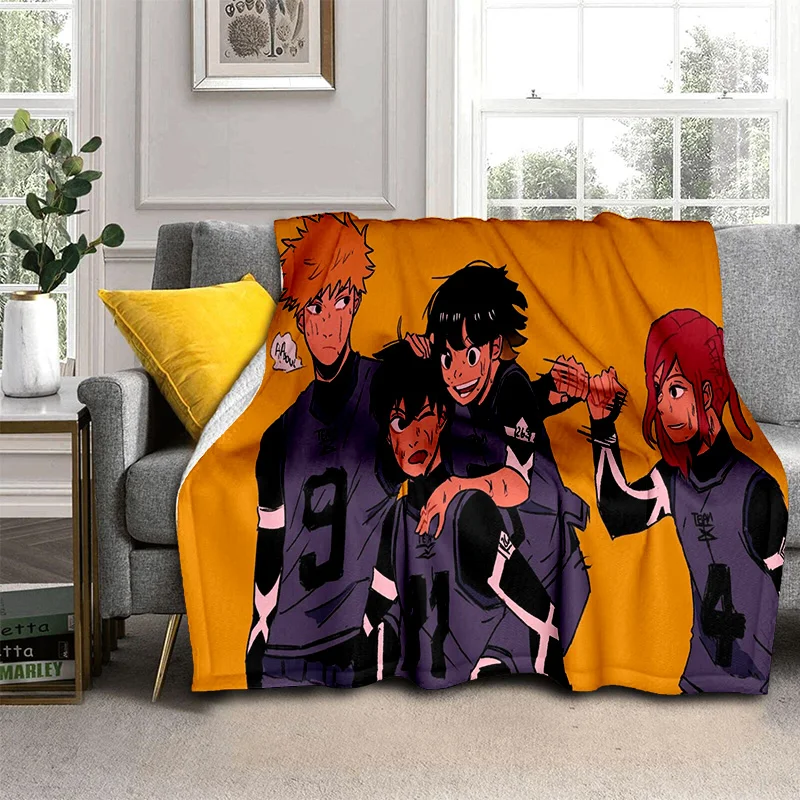 3D Football Anime Blue Lock Cartoon Blanket Soft Throw Blanket for Home Bedroom Bed Sofa Picnic 27 - Official Blue Lock Store