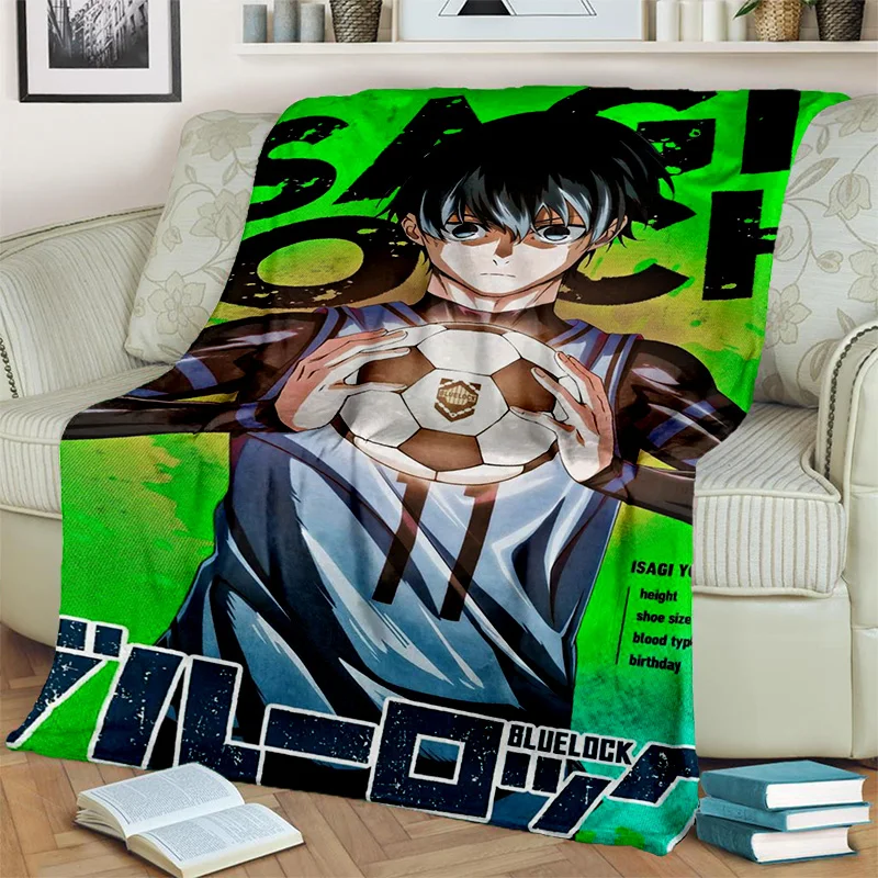 3D Football Anime Blue Lock Cartoon Blanket Soft Throw Blanket for Home Bedroom Bed Sofa Picnic 9 - Official Blue Lock Store