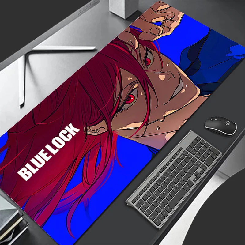 Japanese Anime Blue Lock Custom Mousepad Computer Gamers Rubber Non slip Mouse Pad Laptop Gaming Accessories - Official Blue Lock Store