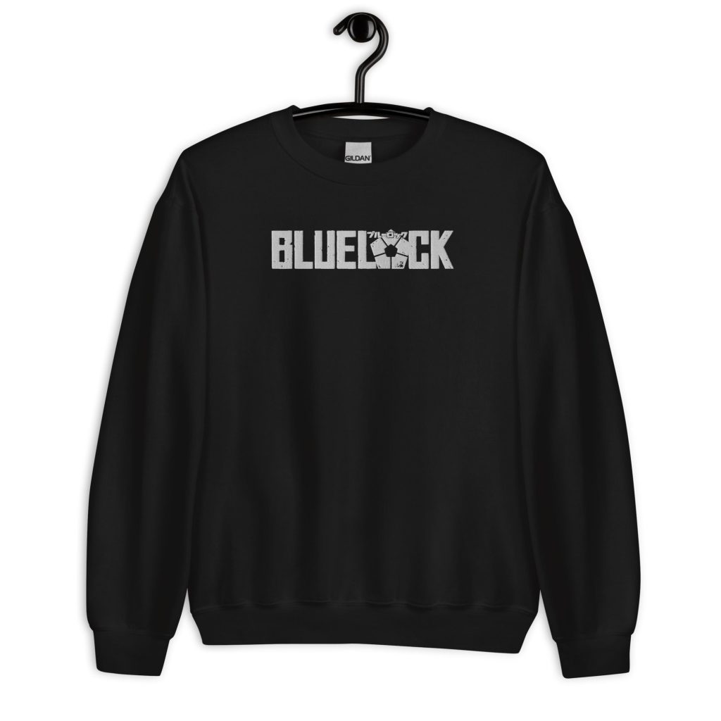 unisex crew neck sweatshirt black front 64535ed7594e0 - Official Blue Lock Store