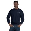 unisex crew neck sweatshirt navy front 6453632b30380 - Official Blue Lock Store