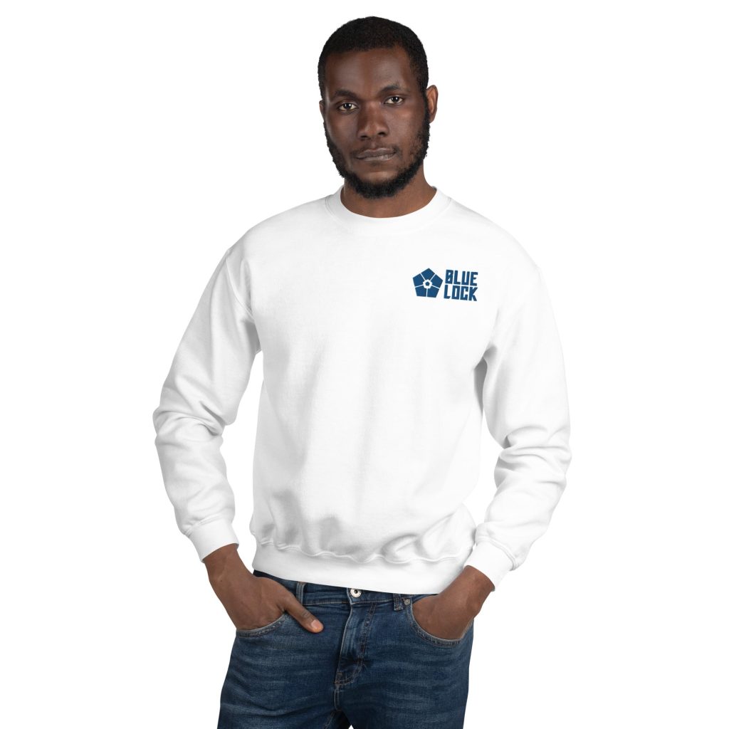 unisex crew neck sweatshirt white front 645360614f86e - Official Blue Lock Store