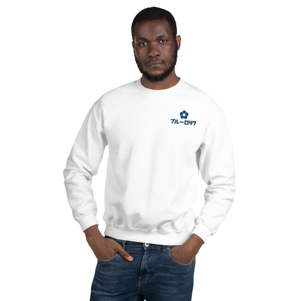 unisex crew neck sweatshirt white front 645363dfb825a - Official Blue Lock Store